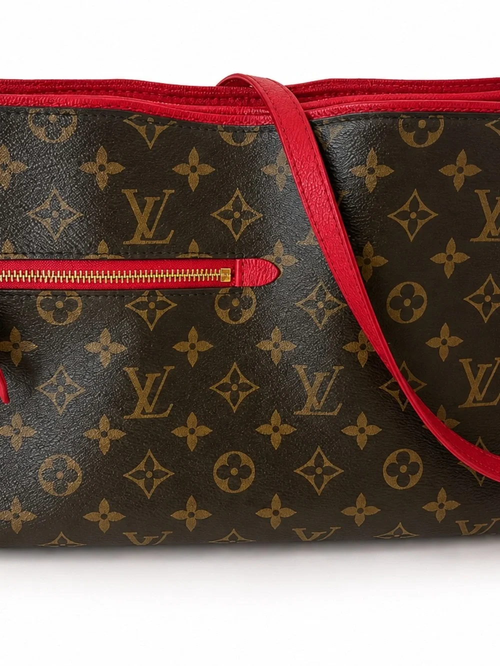 Louis Vuitton Monogram popincourt PM 2 with Red Trim. Japan Sourced